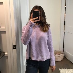 LILAC CHENILLE URBAN SWEATER